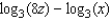 Write the expression as one logarithm.   A)    B)    C)    D)    E)   