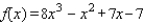 Use the remainder theorem to find     ,   A) f ( 3 )  = 228 B) f ( 3 )  = 181 C) f ( 3 )  = 221 D) f ( 3 )  = 235 E) f ( 3 )  = 203