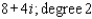 A polynomial f ( x )  with real coefficients and leading coefficient 1 has the given zero and degree. Express f ( x )  as a product of linear and quadratic polynomials with real coefficients that are irreducible over R.   A)    B)    C)    D)    E)   