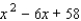 A polynomial f ( x )  with real coefficients and leading coefficient 1 has the given zero and degree. Express f ( x )  as a product of linear and quadratic polynomials with real coefficients that are irreducible over R.   A)    B)    C)    D)    E)   