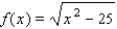 Find the domain of     A)    B)    C)    D)    E)   