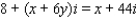 Find the values of x and y, where x and y are real numbers.   A)    B)    C)    D)    E)   