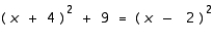 Solve the equation   A)    B)    C)    D)    E) no solution
