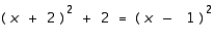 Solve the equation   A)    B)    C)    D)    E) no solution