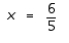 Solve the equation   A)    B)    C)    D)    E) no solution