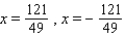 Solve the equation by using the special quadratic equation.   A)    B)    C)    D)    E)   