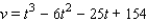 As a particle moves along a straight path, its speed v (in cm/sec)  at time t (in seconds)  is given by the equation below. For what subintervals of the time interval [0, 8] will its speed be at least 4 cm/sec?   A)    B)    C)    D)    E)   