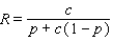 Solve the formula for p.   A)    B)    C)    D)    E)   
