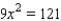 Solve the equation by using the special quadratic equation.   A)    B)    C)    D)    E)   