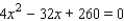 Find the solutions of the equation   A)    B)    C)    D)    E)   