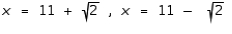Solve the equation by using the special quadratic equation.   A)    B)    C)    D)    E)   