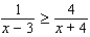 Solve the inequality.   A)    B)    C)    D)    E)   