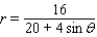 Find an equation in x and y for the polar equation.   A)    B)    C)    D)    E)   