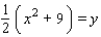 Identify the graph of the equation as a parabola (with vertical or horizontal axis) , circle, ellipse, or hyperbola.   A) Hyperbola B) Circle C) Parabola with horizontal axis D) Ellipse E) Parabola with vertical axis