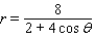 Sketch the graph of the polar equation   A)    B)    C)    D)   
