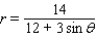 Find an equation in x and y for the polar equation.   A)    B)    C)    D)    E)   