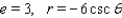 Find a polar equation of the conic with focus at the pole that has the eccentricity and equation of directrix.   A)    B)    C)    D)    E)   