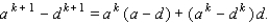 Use the principle of mathematical induction to find the factor of the expression.   Hint:   A)    B) n C)    D)    E)   