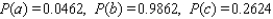 A man is 54 years old and a woman is 34 years old. The probability that the man will be alive in 10 years is 0.77, whereas the probability that the woman will be alive 10 years from now is 0.94. Assume that their life expectancies are unrelated. A. Find the probability that they will both be alive 10 years from now. B. Find the probability that neither one will be alive 10 years from now. C. Find the probability that at least one of the two will be alive 10 years from now. A) B) C) D) E)