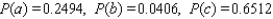 A man is 50 years old and a woman is 41 years old. The probability that the man will be alive in 10 years is 0.71, whereas the probability that the woman will be alive 10 years from now is 0.86. Assume that their life expectancies are unrelated. A. Find the probability that they will both be alive 10 years from now. B. Find the probability that neither one will be alive 10 years from now. C. Find the probability that at least one of the two will be alive 10 years from now. A) B) C) D) E)