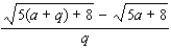 Rationalize the numerator.   A)    B)    C)    D)    E)   