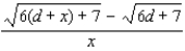 Rationalize the numerator.   A)    B)    C)    D)    E)   