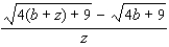 Rationalize the numerator.   A)    B)    C)    D)    E)   