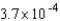 Express the number in decimal form.   A) 0.0037 B) 0.037 C) 0.00037 D) 0.0000037 E) 0.000037