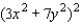Express as a polynomial.   A) 9x<sup> 4 </sup> + 21x<sup> 2 </sup>y<sup> 2 </sup> + 49y<sup> 4 </sup> B) 9x<sup> 4 </sup> + 42x<sup> 2 </sup>y<sup> 2 </sup> + 49y<sup> 4 </sup> C) 9x<sup> 2 </sup> + 42x<sup> 4 </sup>y<sup> 4 </sup> + 49y<sup> 2 </sup> D) 49x<sup> 4 </sup> + 21x<sup> 2 </sup>y<sup> 2 </sup> + 9y<sup> 4 </sup> E) 49x<sup> 4 </sup> - 42x<sup> 2 </sup>y<sup> 2 </sup> + 9y<sup> 4 </sup>