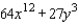 Factor the polynomial.   A) (4x<sup> 8 </sup> + 3y)  (16x<sup> 4 </sup> - 12x<sup> 4 </sup>y + 9y<sup> 2 </sup>)  B) (4x<sup> 4 </sup> + 3y)  (16x<sup> 8 </sup> - 24x<sup> 4 </sup>y + 9y<sup> 2 </sup>)  C) (4x<sup> 4 </sup> + 3y)  (16x<sup> 8 </sup> - 12x<sup> 4 </sup>y + 9y<sup> 2 </sup>)  D) (4x<sup> 4 </sup> - 3y)  (16x<sup> 8 </sup> + 12x<sup> 4 </sup>y + 9y<sup> 2 </sup>)  E) (4x<sup> 4 </sup> + 3y)  (16x<sup> 8 </sup> + 24x<sup> 4 </sup>y - 9y<sup> 2 </sup>) 