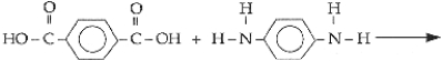 Kevlar forms from the monomers shown. Show the structure of the polymer, in the usual  bracket  format.  