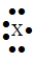 The Lewis symbol   would be characteristic of which group? A)  6A B)  1A C)  3A D)  7A