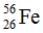 How many electrons are there in a neutral atom of   ? A)  26 B)  30 C)  82 D)  56