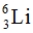 When a neutron hits a   nucleus, one of the two products is an alpha particle. The other product is A)    B)    C)    D)    E)  none of these.