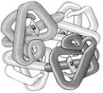 <strong>If the differently shaded portions of this molecule represent different polypeptide chains, then this figure is representative of: </strong> A) an amino acid. B) the quaternary structure of a protein. C) a steroid hormone. D) cellulose. E) a carotenoid.