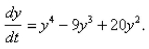 A function   satisfies the differential equation   What are the constant solutions of the equation?