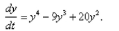 A function   satisfies the differential equation   What are the constant solutions of the equation?