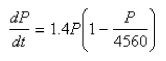 Select the correct Answer: for each question. -A population is modeled by the differential equation.   For what values of P is the population increasing? A)    B)    C)    D)    E)   