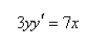 Select the correct Answer: for each question. -Solve the differential equation.   A)    B)    C)    D)    E)   