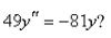 Select the correct Answer: for each question. -For what values of   does the function   atisfy the differential equation    a.    b.    c.    d.    e.  