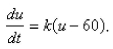 Newton's Law of Cooling states that the rate of cooling of an object is proportional to the temperature difference between the object and its surroundings.Suppose that a roast turkey is taken from an oven when its temperature has reached   and is placed on a table in a room where the temperature is   If   is the temperature of the turkey after t minutes, then Newton's Law of Cooling implies that   This could be solved as a separable differential equation.Another method is to make the change of variable   If the temperature of the turkey is   after half an hour, what is the temperature after 35 min? A)    B)    C)    D)    E)   