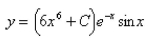 Solve the differential equation.   A)    B)    C)    D)    E)   