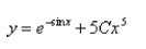 Solve the differential equation.   A)    B)    C)    D)    E)   