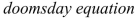 Let c be a positive number.A differential equation of the form   where   is a positive constant is called a   because the exponent in the expression   is larger than the exponent 1 for natural growth.An especially prolific breed of rabbits has the growth term   such rabbits breed initially and the warren has   rabbits after months, then when is doomsday?