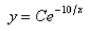 Solve the differential equation.Select the correct Answer   A)    B)    C)    D)    E)   