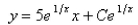 Solve the differential equation.Select the correct Answer   A)    B)    C)    D)    E)   