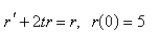 Solve the initial-value problem.  