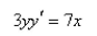 Solve the differential equation.  