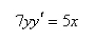 Solve the differential equation.Select the correct Answer   A)    B)    C)    D)    E)   