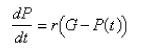   be the performance level of someone learning a skill as a function of the training time t.The graph of P is called a   We propose the differential equation   as a reasonable model for learning, where   is a positive constant.Solve it as a linear differential equation.